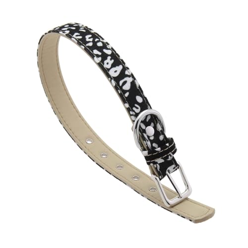 ANMITI Soft Pu Leder Leopardenmuster Chokers Halskette Verstellbare Schnallen Verschluss Unisex Schmuck Geschenk Für Trendige Outfits Punk Inspirierte Leopardendruck Chokers von ANMITI
