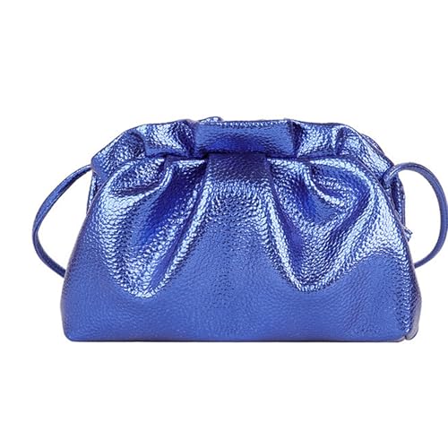 ANMITI Stilvolle Abendtasche Falten Cloud Design Leichtes PU Umhängetasche Geräumiger Innenraum Verstellbarer Riemen Für Frauen Plissierte Freizeit Handtasche von ANMITI