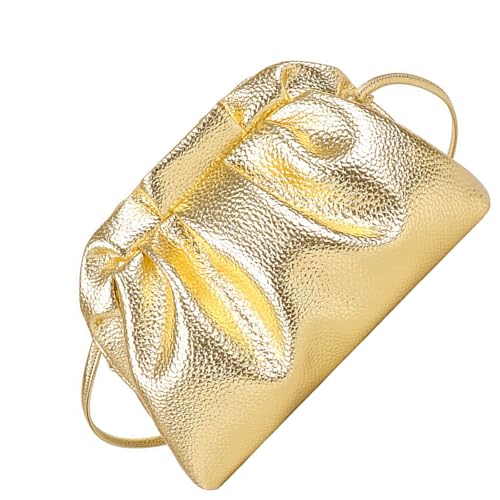 ANMITI Stilvolle Abendtasche Falten Cloud Design Leichtes PU Umhängetasche Geräumiger Innenraum Verstellbarer Riemen Für Frauen Plissierte Freizeit Handtasche von ANMITI