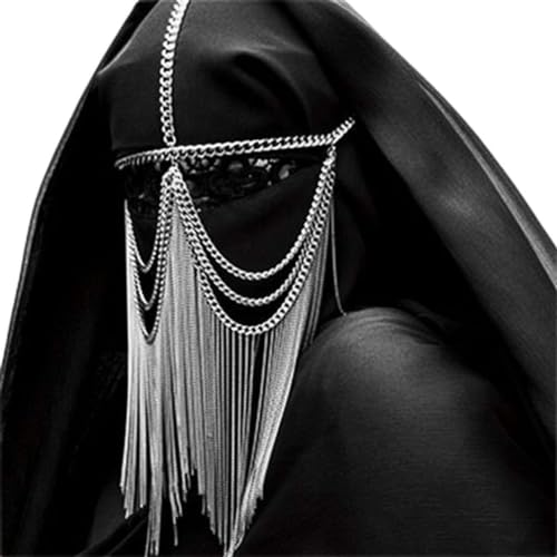 ANMITI Stylische Maske Haare ACCS Exquisit Für Kopfkettenlegungsschuh Kopfbedecke Gesicht Schmuck Für Halloween Party Street Party Maske Kinder von ANMITI
