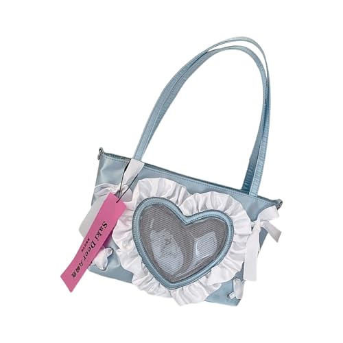 ANMITI Süße Bögen Itabag Schöne Umhängetasche Herz Crossbody Tasche Japanische Stile Messengers Schüler Schule Japanische Stile Itabag Schöne Schulter Süße Bögen Crossbody Achselhöhle von ANMITI