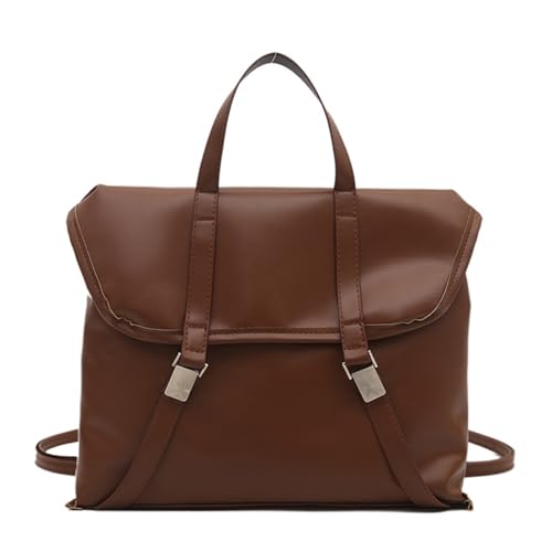 ANMITI Vintage Pendler Schulter Crossbody Tasche Für Frauen PU Lederschule Rucksack Freizeitpack Für Arbeitsreisen Und Partys Frauenhandtasche von ANMITI