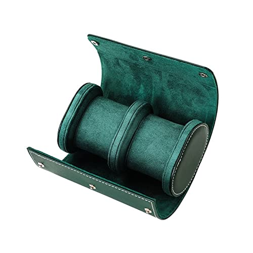 ANMITI Wachkasten Organizer Roll Travel Codes Mit Luxuriöser Samt Interieur Multifunktional 2 Gitter Leder Leder Uhrenweg Für Männer von ANMITI