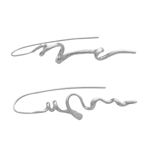 Abstrakte Ohrringe Robuste Messingohrringe Party Dekoration Dreidimensionale Designs Für Trendige Frauen Gold/Silber Einzigartiger Stilvoller Ohrschmuck von ANMITI