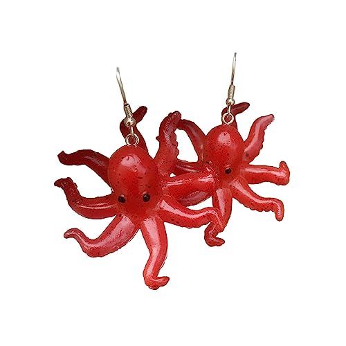 Achtarmige Tintenfischohrringe Harzohr Drops Punk Hip Hop Nachtclub Statement Schmuck Geschenk Für Frauen Mädchen Harz von ANMITI