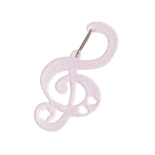 Acrylstern Note Form Carabiner Multifunktionaler Rucksack Anhänger Schlüsselbeutel Charms Accessoires Für Frauen Girls Acrylschnalle Schlüsselbund von ANMITI