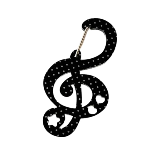 Acrylstern Note Form Carabiner Multifunktionaler Rucksack Anhänger Schlüsselbeutel Charms Accessoires Für Frauen Girls Acrylschnalle Schlüsselbund von ANMITI