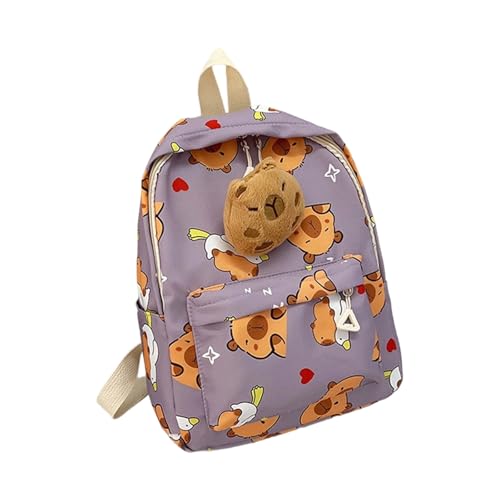 Capybara Cartoon Rucksack Für Jungen Und Mädchen School Tasche Casual Daypack Große Kapazitäten Und Leicht Zu Tragen Für Den Täglichen Gebrauch Capybara Cartoon Rucksack von ANMITI