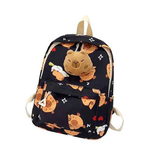 Capybara Cartoon Rucksack Für Jungen Und Mädchen School Tasche Casual Daypack Große Kapazitäten Und Leicht Zu Tragen Für Den Täglichen Gebrauch Capybara Cartoon Rucksack von ANMITI