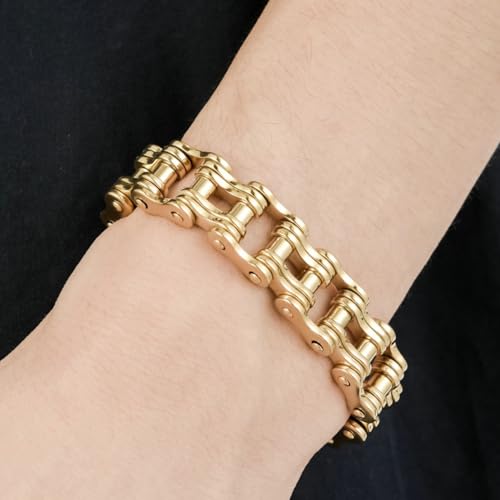 Edgy Motorcycle Kette Inspiriertes Armband Armreif Edelstahl Armband Verstellbares Verschluss Design Für Aktive Männer Edelstahl Herrenschmuck Für Männer von ANMITI