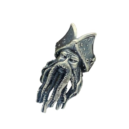 Einzigartiger Sea King Anhänger Schlüsselring Schmücken Detaillierte Messingheizung Messing Textur Für Schlüsselanhänger Oder Paracord Zubehör Paracord Bindung von ANMITI