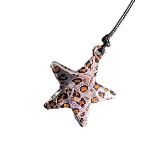 Elegant Animal Print Love Heart Anhänger Halskette Tragbares Accessoire Für Frauen Und Männer In Silbernen Langkettendesigns Modeschmuck von ANMITI