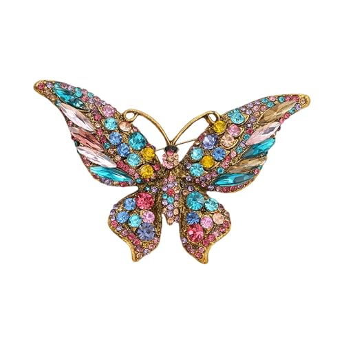 Elegante Emaillierte Schmetterlingsbrosche Brosche Vintage Inspirierte Designs Mit Strasssteinen Für Frauen Schmuckzubehör Geschenke Ideen Schmetterling Brosche von ANMITI