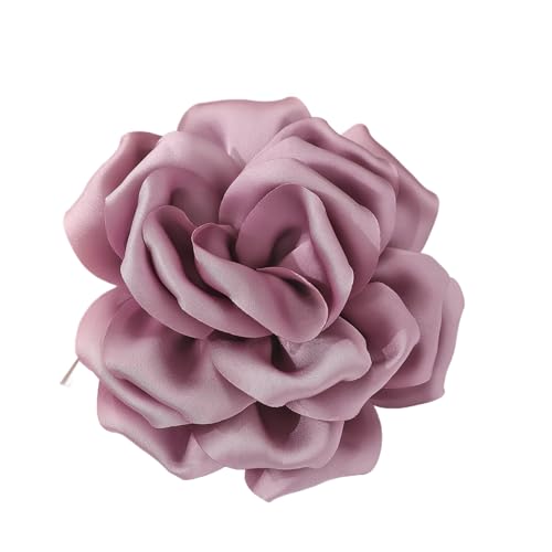 Eleganter Stoff Rose Revers Pin Handgefertigtes Blumenbrosche Stylish Corsage Badge Mode Accessoire Für Partys Und Abendessen Kleidung Accessoire von ANMITI