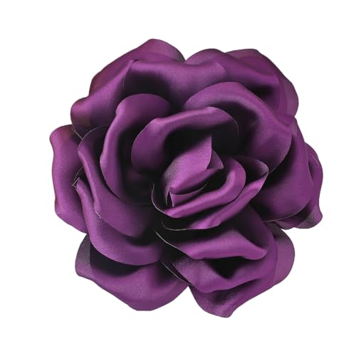 Eleganter Stoff Rose Revers Pin Handgefertigtes Blumenbrosche Stylish Corsage Badge Mode Accessoire Für Partys Und Abendessen Kleidung Accessoire von ANMITI