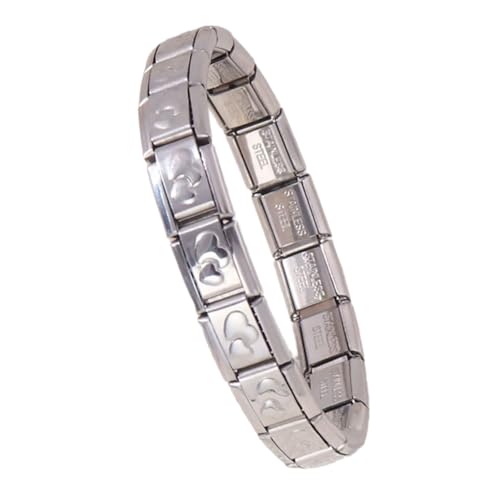 Elegantes Robustes Edelstahl Italienisches Charmearmband Set Gold Und Silbermodularschmuckzubehör Für Männer Und Frauen Verstellbares Armband von ANMITI