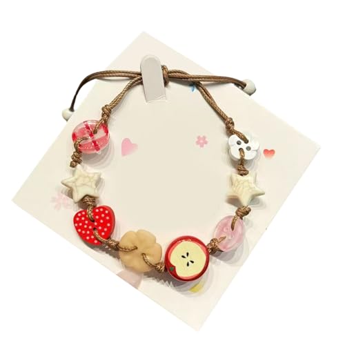 Entzückende Robuste Harzmaterialien Appled Geformtes Armband Mit Handwerk Designs Für Freizeit Und Partykleidung Tragbar von ANMITI