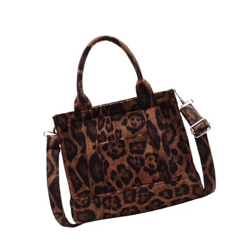 Frauen Top Tasche Leoparden Muster Crossbody Stilvolle Schulter Einfache Tägliche Handtasche Geldbörse Für Alltägliche Arbeit Frauen Einfacher Crossbody Top Handtasche Leopardenmuster von ANMITI