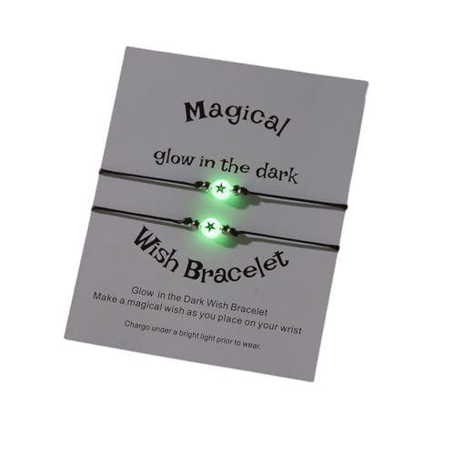 Glühendes Perlenarmband Set Wasserdichtes Seilarmband Geflochtene Armbänder Acrylstruktur Perfekt Für Frauen Und Paar von ANMITI