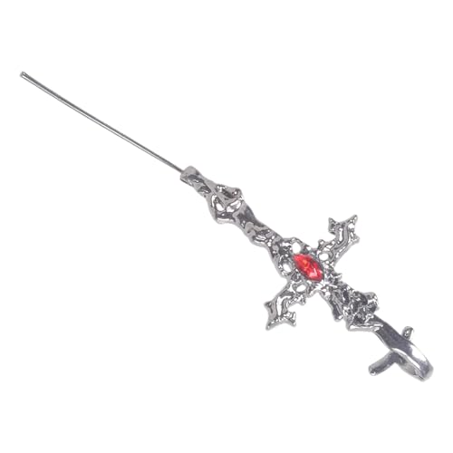 Gothic Croses Ohrringe Punk Styles Legierungsohrohrschstene Für Empfindliche Ohren Dunkler Ästhetischer Schmuck Perfekt Für Konzerte Und Tägliche Kleidung Alternative Modeohrringe von ANMITI