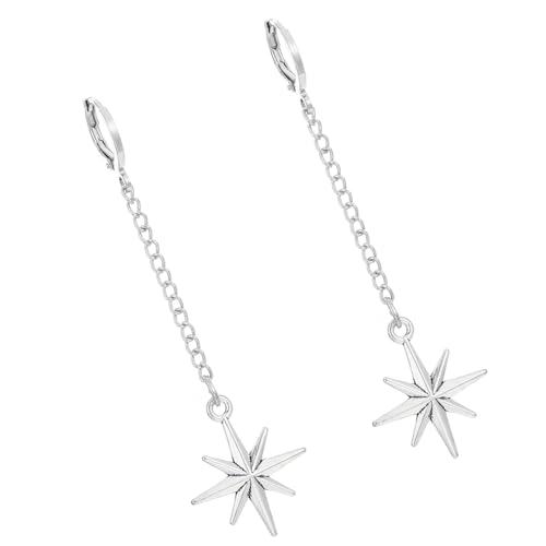 Gothic Styles Alloy Hook Ohrringe Vier Spitze Stars/Dornen Rivet Ohrschnallen Accessoires Für Punk Mode Enthusiasten Einzigartige Gothic Ohrstift von ANMITI