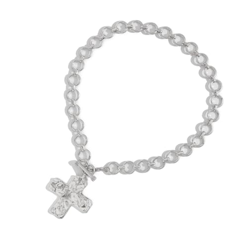 Hämmerte Kreuze Halskette Mit Kette Statement Crosses Anhänger Halskette Stilvolle Neckkette Für Frauen Mann Glauben Symbol Schmuck Schmuck von ANMITI