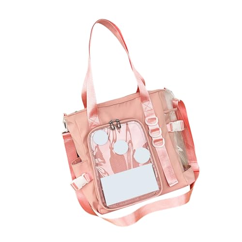Japanisches Schulmädchen Itabag Mit Klarer Pocket Crossbody Tasche Student Anime Pin Display Handtasche Buch Tasche Für Frauen Mädchen Campus Pin Display Handtasche von ANMITI