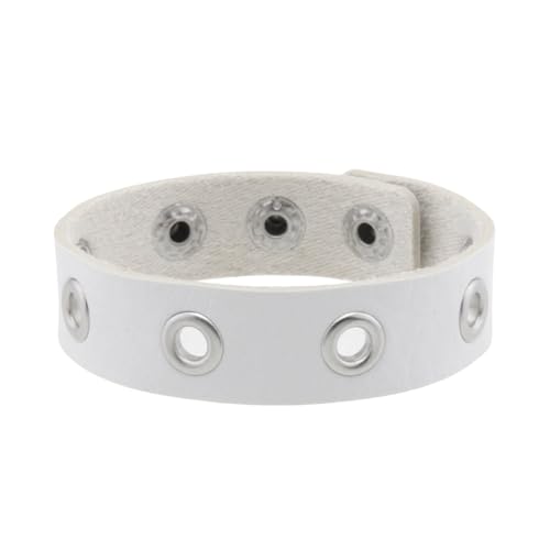 Komfortables Armband Punk Stylish Statement Mode Frauen PU Textur Für Alltägliche Gotische Handschmuck von ANMITI