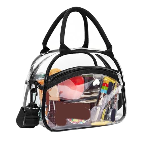 Kosmetikbeutel Große Kapazität Toilettenbeutel Klar Make Up Aufbewahrung Tragbares Waschen Für Frauen Und Mädchen Klare Wäsche Make Up Kosmetiklager Mit Verstellbaren Trägern von ANMITI