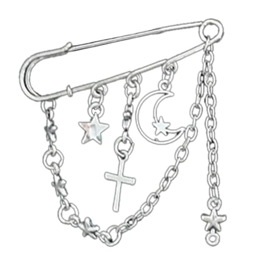 Kreative Quastenkreuzkreuz Anhänger Brosche Schmetterling Kette Sicherheitsstifte Für Frauen Mädchen Stilvolle Bag Handtasche Ornament Schmuck Sicherheitsstifte von ANMITI