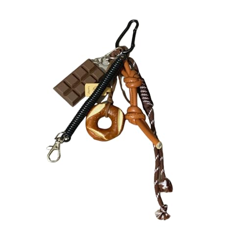 Kreativer Bagel Schokoladenbeutel Charme Seil Keychain Accessoire Leichte Praktische Taschen Anhänger Für Rucksäcke Und Tasten Praktische Nylon Keychain Kreativer Bagel Schokoladenbeutel Charme Seil Keychain Accessoire Leichte Praktische Taschen Anhänger Für Rucksäcke Und Tasten Praktische Nylon Keychain von ANMITI