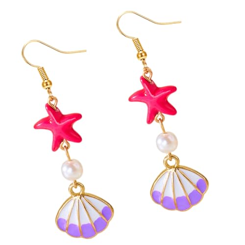 Künstlerische Strandohrringe Muscheln Dangle Designs Bequemer Leichtmetallhaken Für Empfindliche Ohr Day To Nacht von ANMITI
