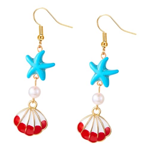 Künstlerische Strandohrringe Muscheln Dangle Designs Bequemer Leichtmetallhaken Für Empfindliche Ohr Day To Nacht von ANMITI