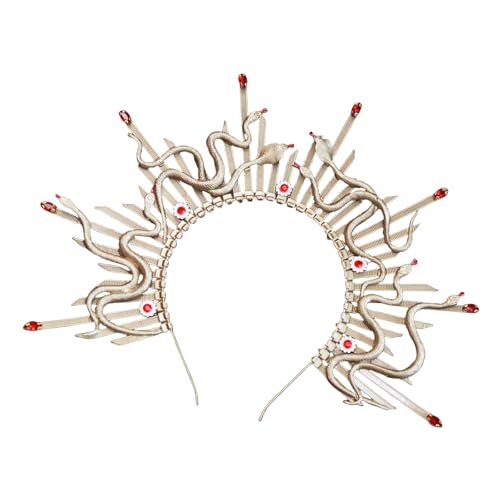 Leichte Schlangenkronen Kopfstück Mit Verstellbares Stirnband Für Bequeme Verschleiß Bei Themenveranstaltungen Und Hochzeiten Halloween Kopfbedeckung Geeignet von ANMITI