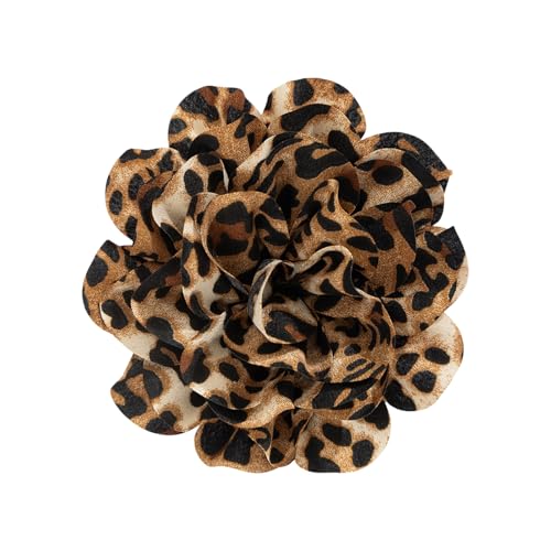 Leopardenmuster Blumenbrosche Für Modische Frauen Entenbill Clip Stillpin Handgefertigter Pullover Pin Party Accessoire Everyday Wear Brosche Brosche von ANMITI