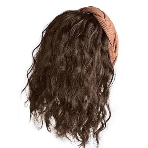 Mädchen Haarverlängerungen Haarteil Synthetes Falsches Haarband Für Cosplay Coser Street Photography Tägliche Verschleiß Haarclip Natürliche Voluminisierende Wasserperücken von ANMITI