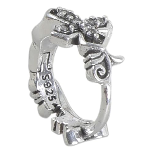Maskuline Single Ohr Schmuck Punk Inspirierte Kreuze Designs Stabile Legierungsstollen Tragbar Für Streetwear Enthusiasten Retro Crosses Ohrstudel von ANMITI