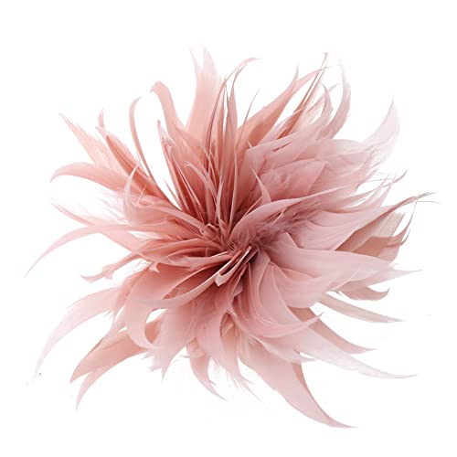 Modefeder Brosche Gänse Plume Schal Clip Für Frauen Broschen Stecknadel Kleid Accessoire Ladies Haarschmuck Feder Brosche Männer Frauen Mode von ANMITI