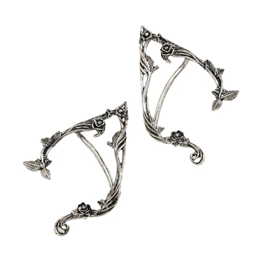 Nicht Durchdringende Ohrringe Gothic Ohrclip Stilvolle Manschette Frauen Schmuck Geeignet Für Modische Jugendliche Frauen Und Mädchen Retro Ohr Accessoires von ANMITI