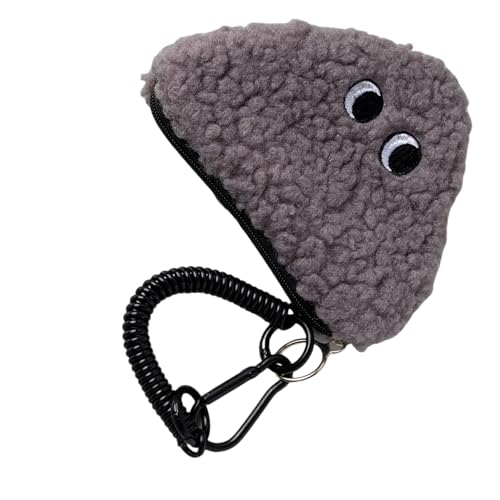Onigiri Plüschmünze Geldbeutel Reißverschlussbeutel Für Frauen Weiche Polyester Stoffbeutel Mit Lanyard Für Den Täglichen Gebrauch Leichter Taschengeldbeutel von ANMITI