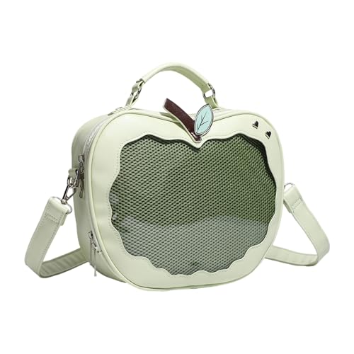 Preppy Styles Crossbody Tasche Für Stecknadel Display Fruchtform Itabag PU Leder Umhängetasche Süße Rucksackmessens PU Leder Rucksack Äpfel Itabag Preppy Styles Schulter Schöner Crossbody von ANMITI