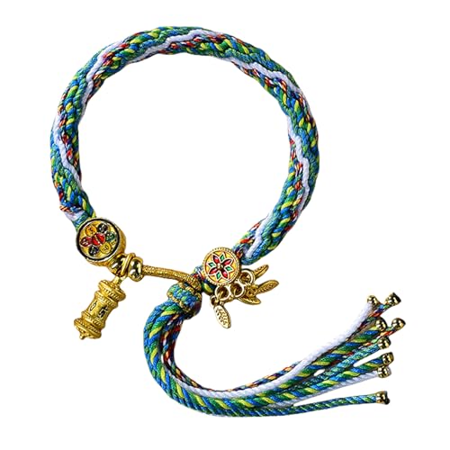 Robte Baumwolltibetan Stile Gewebtes Armband Accessoire Für Frauen Suchen Glück Und Schützend In Modischen Vibrationsarmband Mit Mehreren Farben von ANMITI