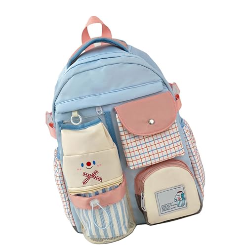 Schüler Schule Rucksack Kontrast Farbe Rucksack Reise Japanische Stile Daypacks Mädchen Reisen Japanische Styles Schultasche Kontrast Farbe Casual von ANMITI