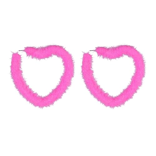 Süßer Kühles Plüsch Herz Reifen Ohrringe Übertriebene Dangle Schmuck Mode Piercing Birthday Gift Plüsch Herz Reifen Für Frauen Baumle Edelstahl Süßer Kühles Plüsch Herz Reifen Ohrringe Übertriebene Dangle Schmuck Mode Piercing Birthday Gift Plüsch Herz Reifen Für Frauen Baumle Edelstahl von ANMITI