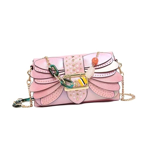 Trendige PU Umhängetasche Für Frauen Und Mädchen Crossbody Geldbörsen Party Handtasche Mit Kettendetails Für Verschiedene Anlässe Trendige Abendtasche von ANMITI