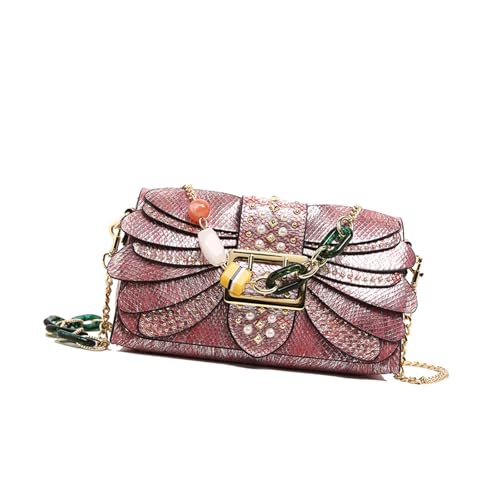 Trendige PU Umhängetasche Für Frauen Und Mädchen Crossbody Geldbörsen Party Handtasche Mit Kettendetails Für Verschiedene Anlässe Trendige Abendtasche von ANMITI