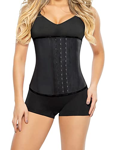 ANN CHERY Damen 2021 3 Haken Classic Schwarz Latex Bustier, X-Large von ANN CHERY