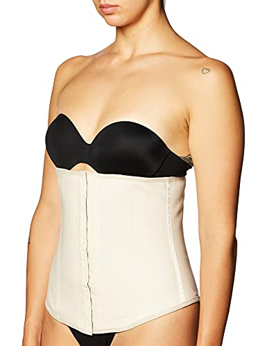 Ann Chery Korsett-Taillentrainer für Damen – kolumbianischer Taillenmieder – 3 Haken Latex Body Shaper, Beige, 4X-Large von ANN CHERY