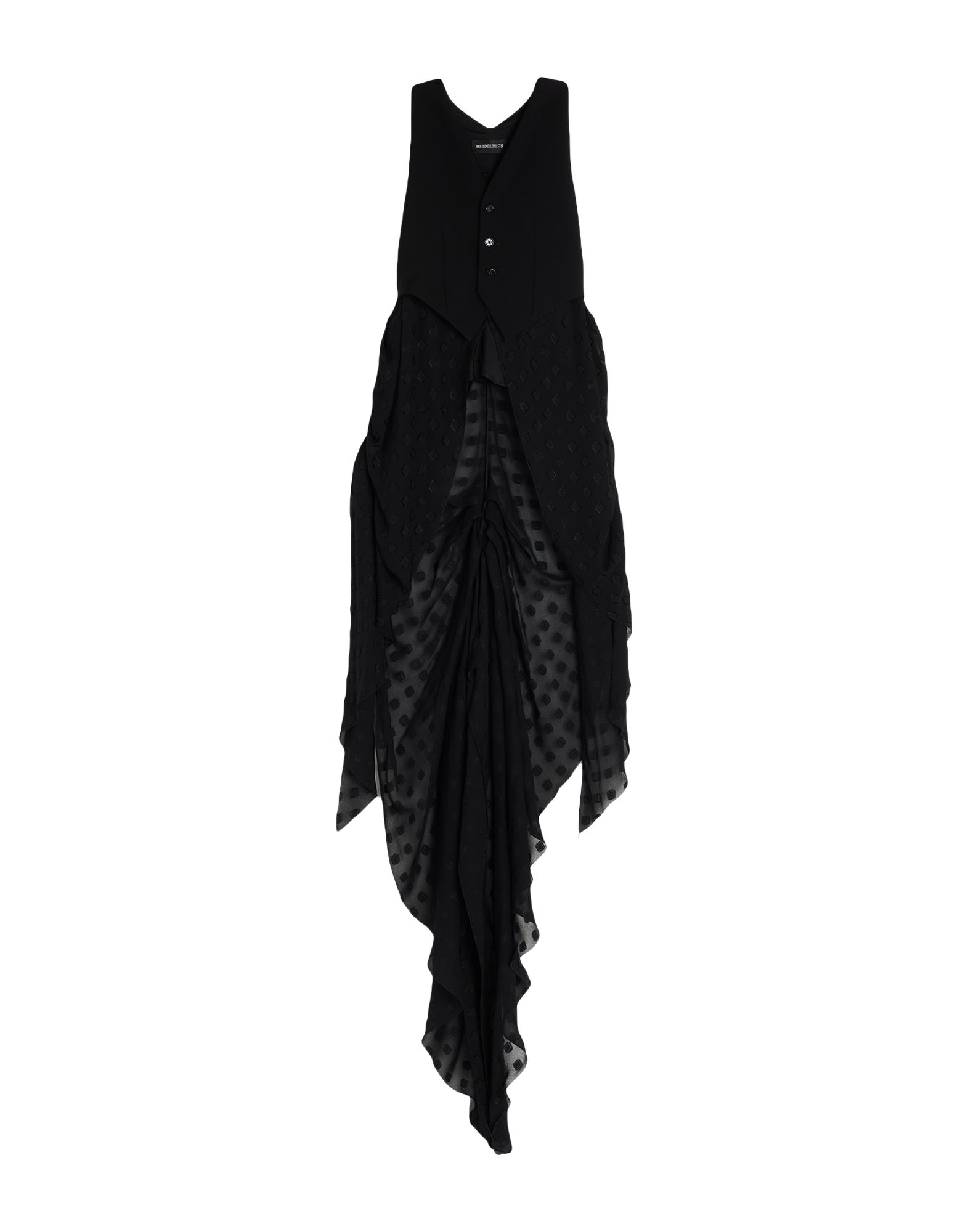 ANN DEMEULEMEESTER Couture-weste Damen Schwarz von ANN DEMEULEMEESTER