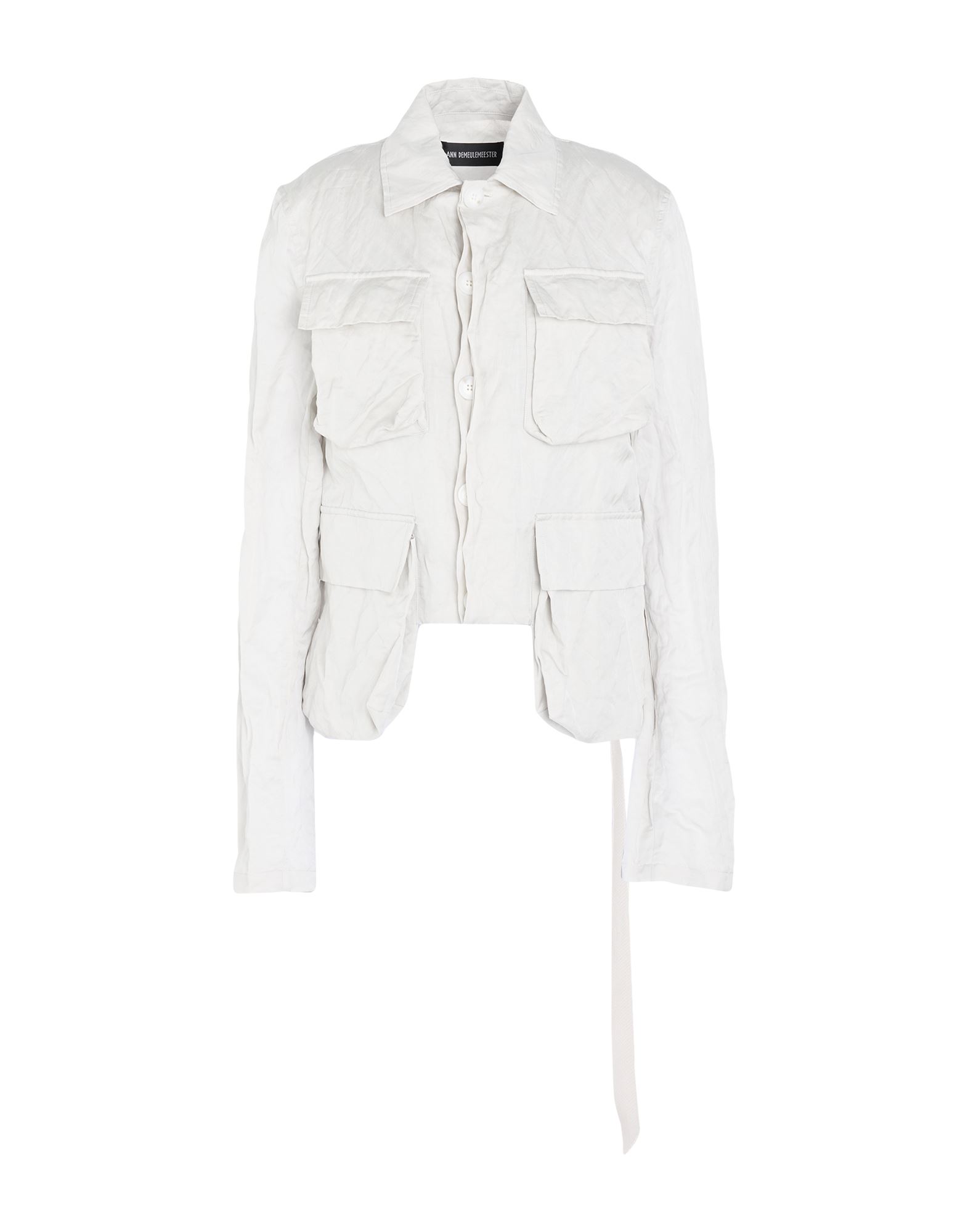 ANN DEMEULEMEESTER Jacke & Anorak Damen Hellgrau ANN DEMEULEMEESTER Jacke & Anorak Damen Hellgrau von ANN DEMEULEMEESTER